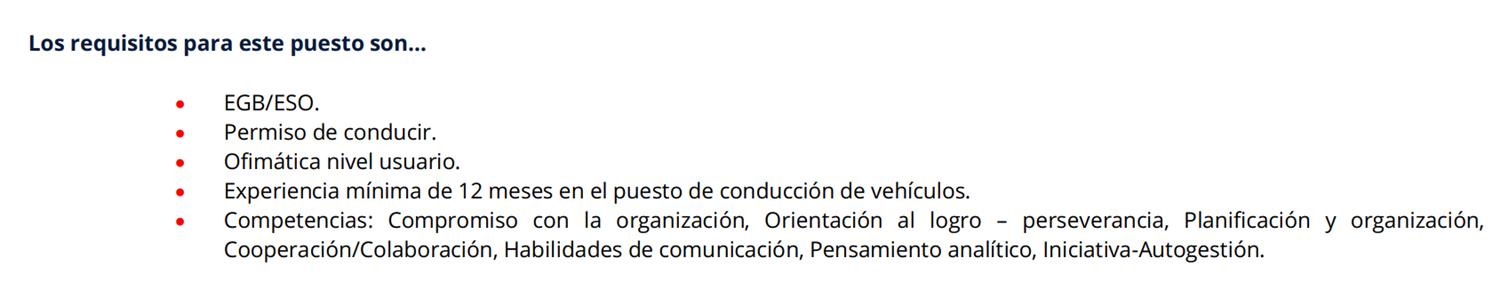 Captura de pantalla requisitos